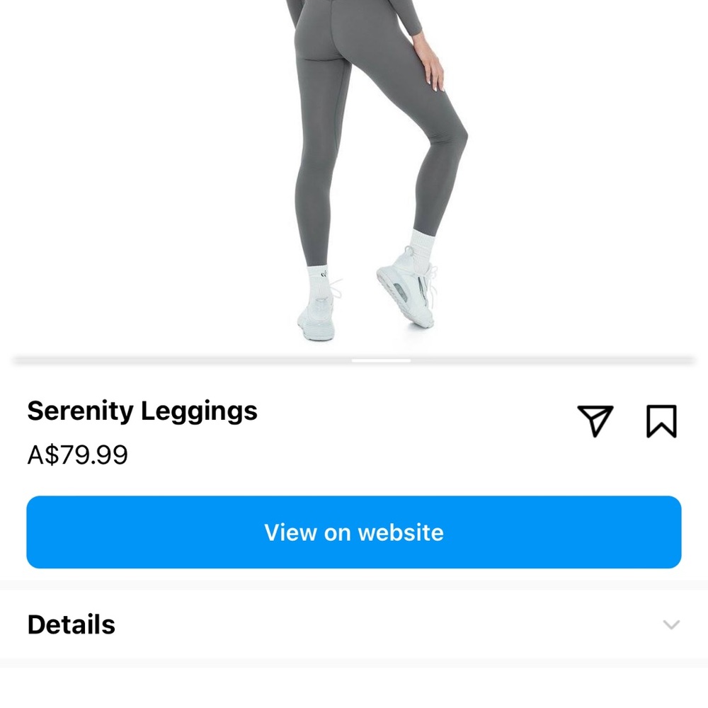 CSB Serenity scrunch leggings